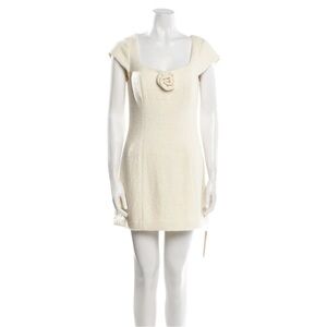 Reformation Cream Mini Dress